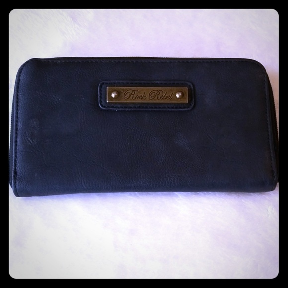 Studded Black Wallet - Picture 2 of 5